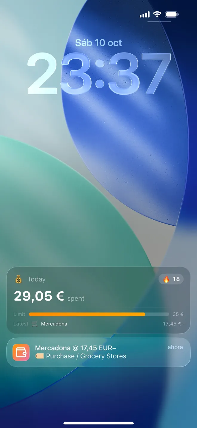 Lock Screen with Dibba Live Activity