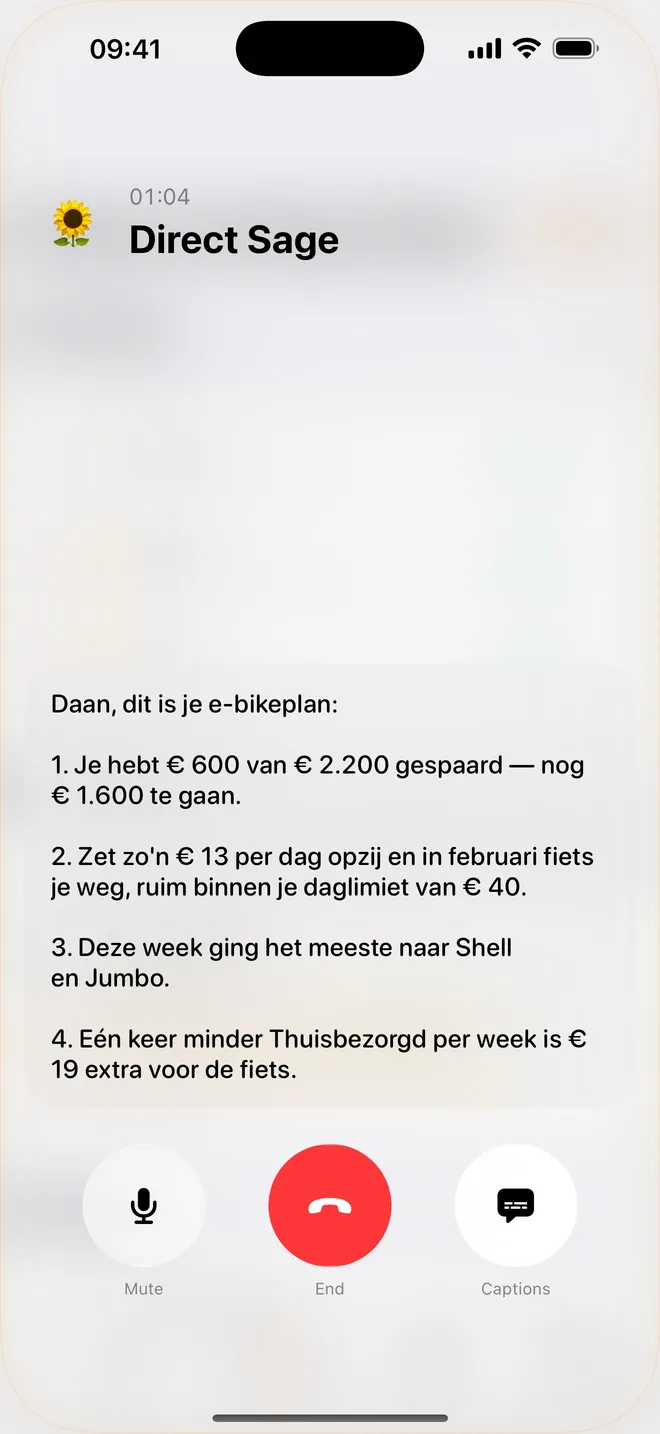 Dibba Voice AI call planning a savings goal